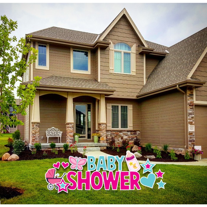 Baby Shower Girl Yard Card Signs